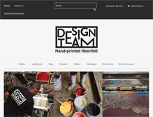 Tablet Screenshot of designteamfabrics.co.za